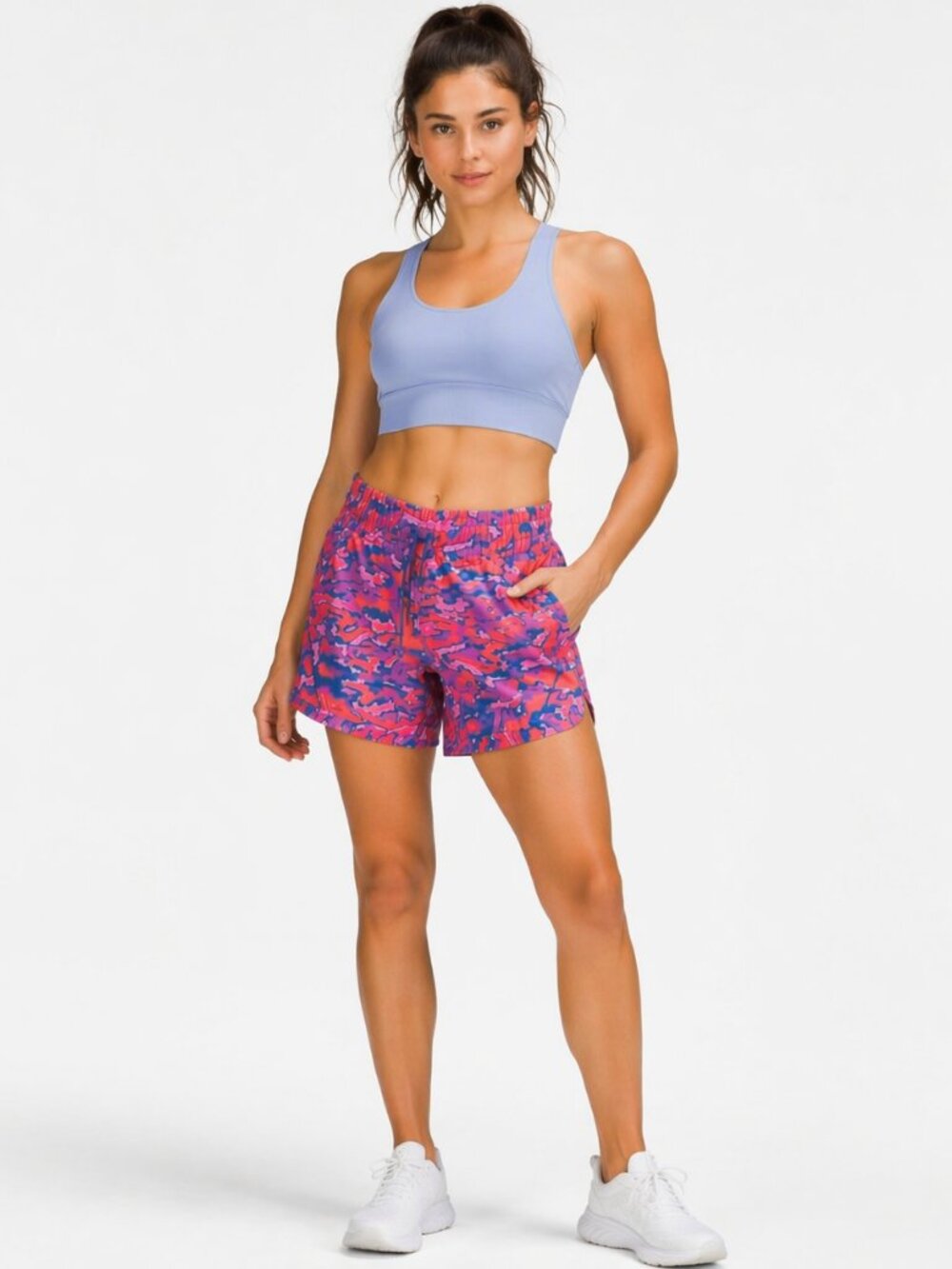 Lululemon Track That Shorts Size 6 Chroma Clash Multi Running Athletic
